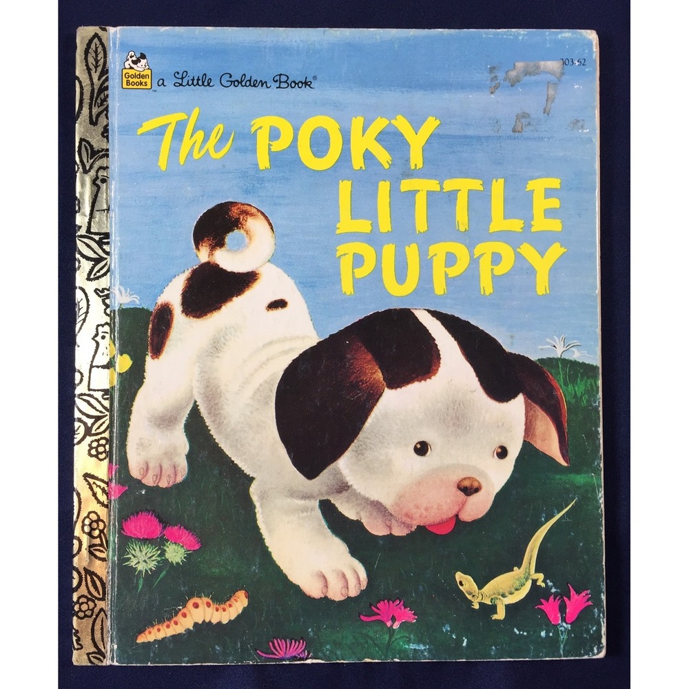 The Poky Little Puppy Little Golden Book Janette Sebring Lowrey 1970 Vintage